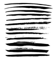 black ink brush strokes vector image