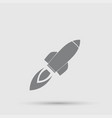 rocket icon vector image