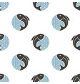 seamless pattern with fish vector image