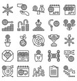 defi line icon set vector image