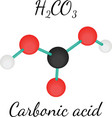 H Co Carbonic Acid Molecule Royalty Free Vector Image