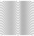 seamless thin wavy line pattern isolated vector image vector image