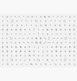thin arrow set symbol arrows line icon collection vector image