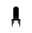 chair black silhouette one model vector image