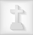 cross icon gray vector image vector image