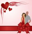 valentines day couple vector image vector image