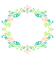 vintage ellipse frame color vector image