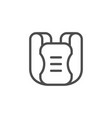 baby carrier line icon vector image
