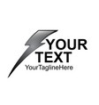 lightning bolt icon flash icon bolt of vector image vector image
