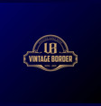 retro vintage borders and signs for badges labels vector image