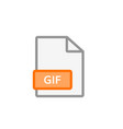 gif file icon format document symbol vector image