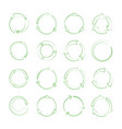 line recycle arrows signs isolated on white vector image