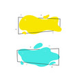 liquid shapes sale banners vector image vector image