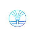 water sprinkler icon line vector image