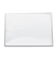 blank newspaper template on white background vector image