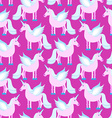 pink unicorn seamless pattern fantastic animal vector image