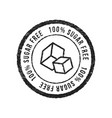 sugar free grunge rubber stamp on white background vector image