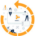 system update software maintenance service vector image