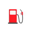 gas station solid icon fuel and refill sign vector image