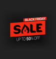 black friday sale banner season offer vector image