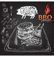 delicious juicy burger sketch vector image vector image