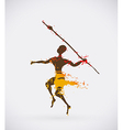 african hunter tribal vector image