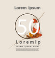 autumn web banner sale layout decorate vector image vector image