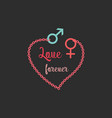 cartoon love poster vector image