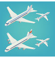passenger airplane isometric airliner vector image