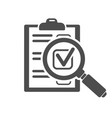 audit and test flat icon set vector image