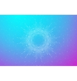 geometric abstract molecule with connected line vector image