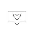 like feedback icon with black outline style vector image