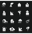 natural disaster icons vector image vector image