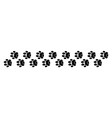 paw foot trail print of animal vector image vector image