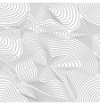 seamless pattern curved lines 3d effect vector image