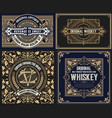 4 old desigsn for packing vector image vector image