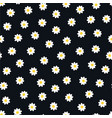 chamomile seamless pattern - hand drawn vector image vector image
