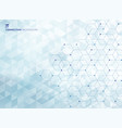 abstract hexagons with nodes digital geometric vector image vector image
