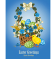 easter greeting card vector image vector image