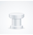 realistic round empty podium vector image