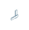 ruler isometric icon 3d line art technical vector image vector image