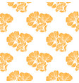 seamless pattern with retro flowers vintage vector image vector image