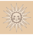 heraldic sun small vector image