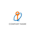 key secure technology logo vector image