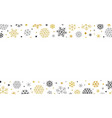 christmas frosty snowflake border frame xmas card vector image