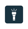 flashlight icon rounded squares button vector image