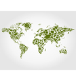 leaf map vector image vector image