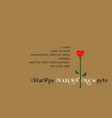 romantic love poster vector image