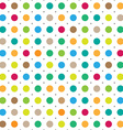 colorful seamless polka dots background vector image vector image