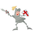 knight with sword vector image